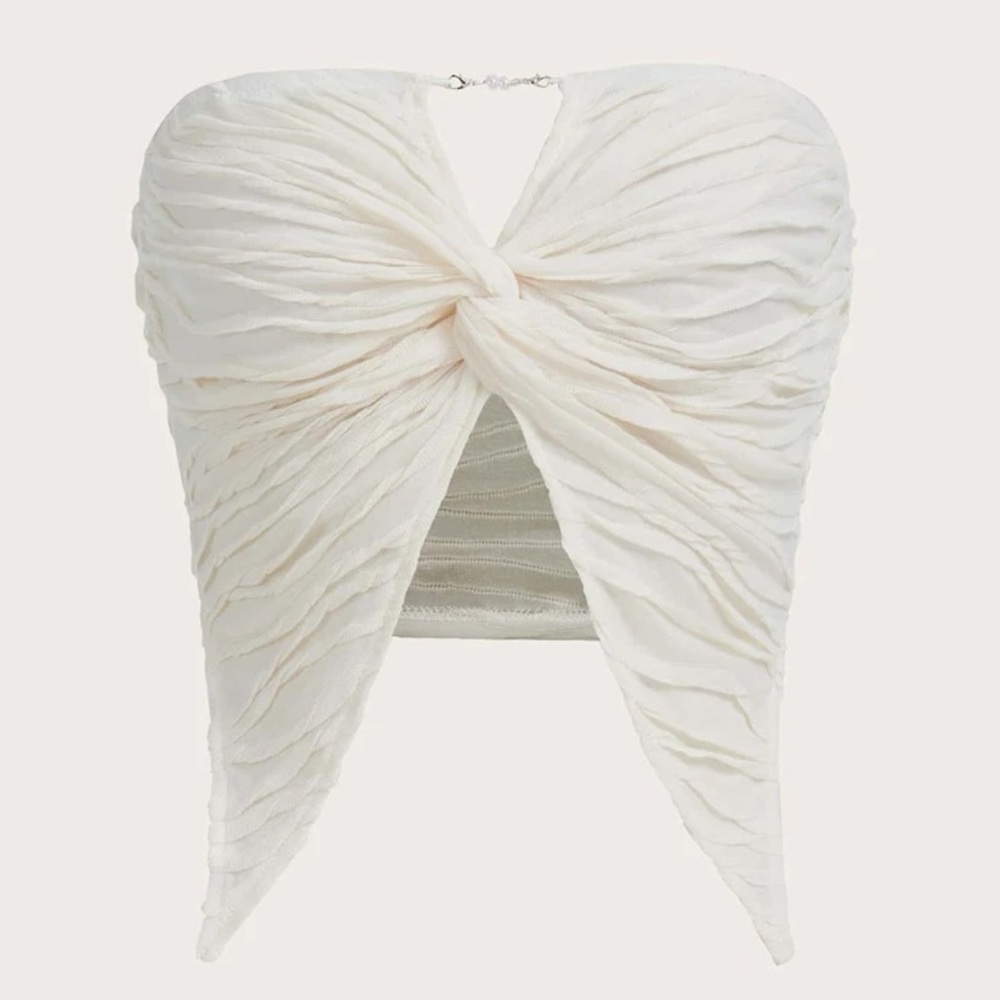 White off shoulder top